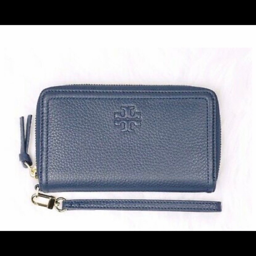Nwt Luxe Authentic Tory Burch Thea Zip-Around Smartphone Wristlet